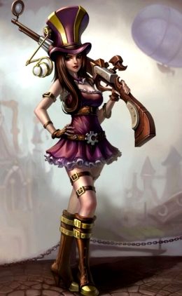 Caitlyn, League of Legends, Steampunk Babe